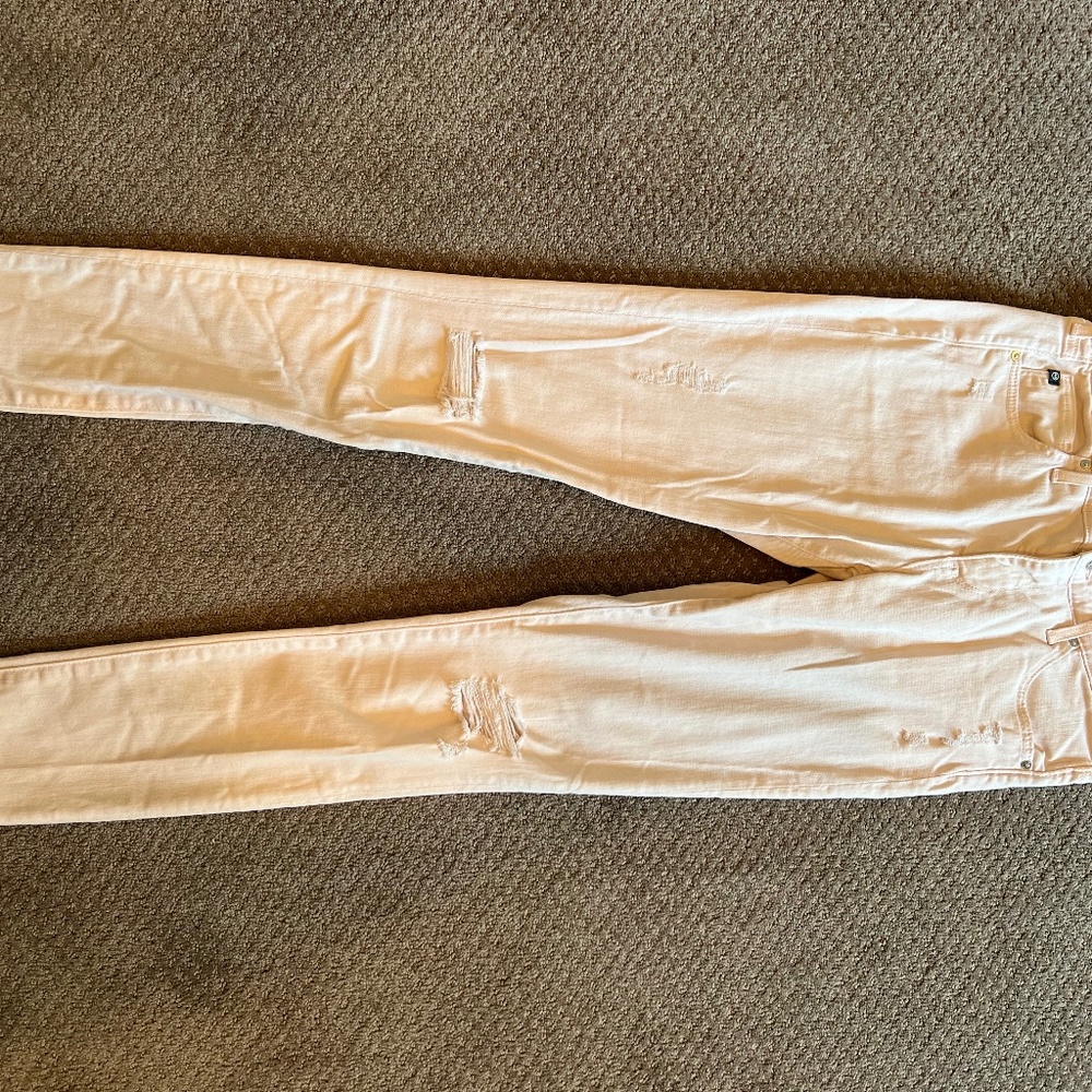 AG The Ankle Legging in white denim